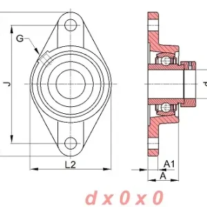 Wyprzedaż Zespół z oprawą żeliwną EXFL.205 SNR